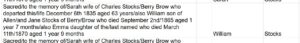 Berry Brow Salem Methodist Chapel Memorial Inscriptions